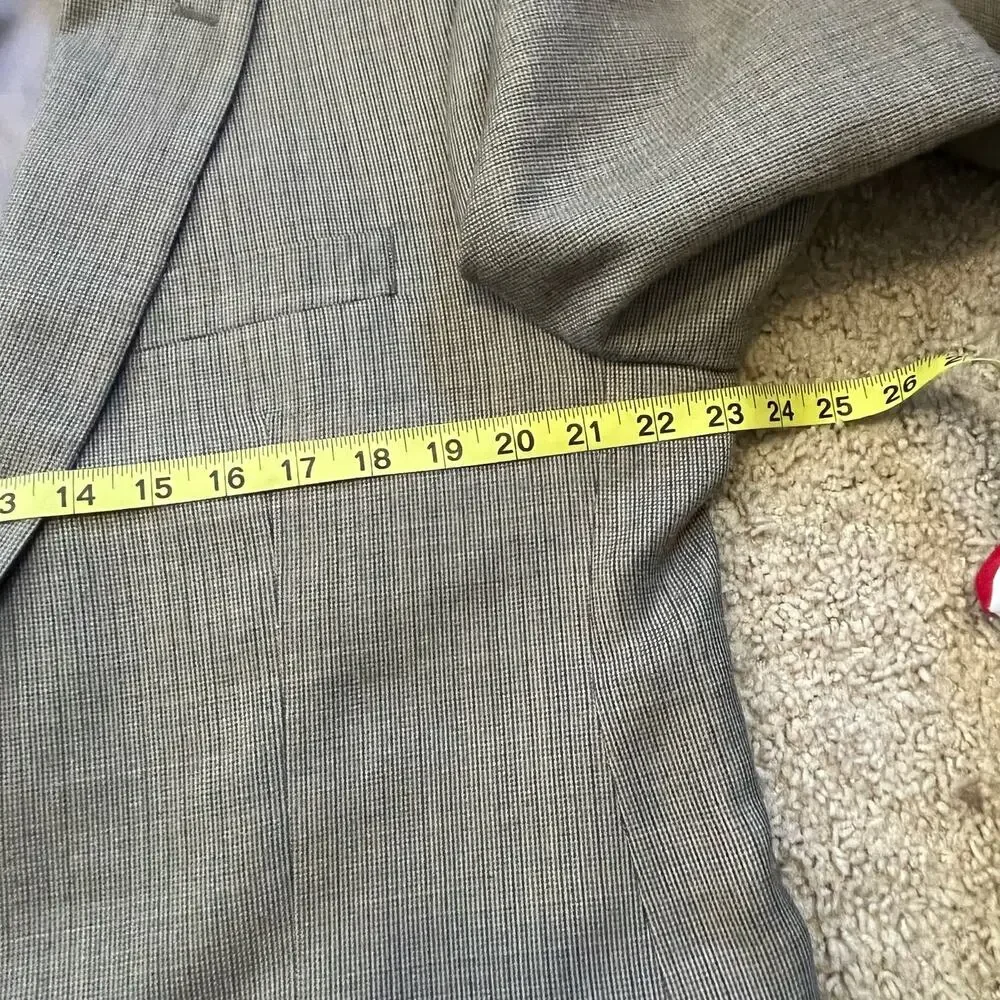 Lauren‎ Ralph Lauren Macys Beige Tan Blazer Silk Wool Blend Size 43R Men Jacket